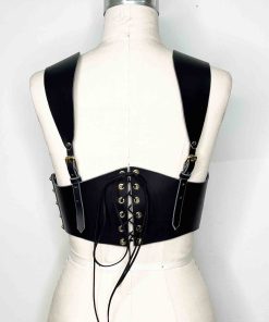 Renaissance leather corset