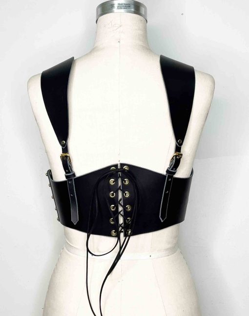 Renaissance leather corset