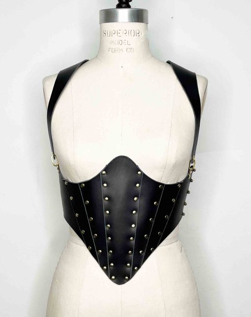 Renaissance leather corset