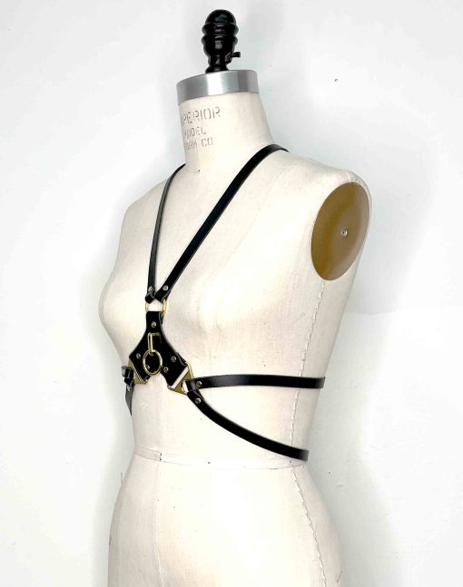 leather body harness