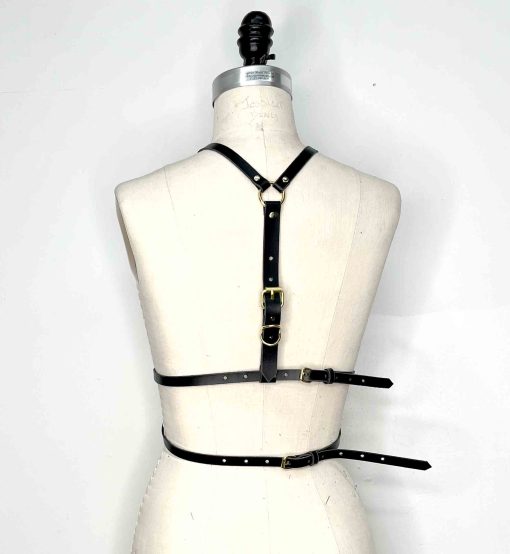 leather body harness