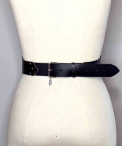 hinged leather waist belt