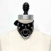 black leather posture collar