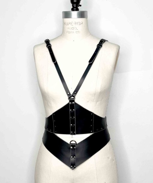 leather waist cincher harness