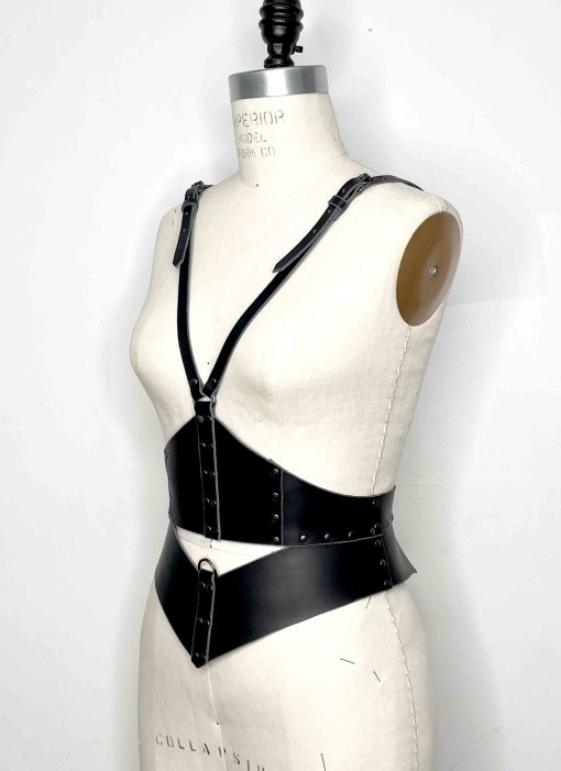 leather waist cincher harness