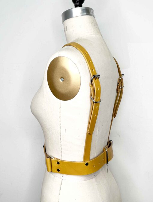 Finn Hinged Leather Chest Harness - Image 3