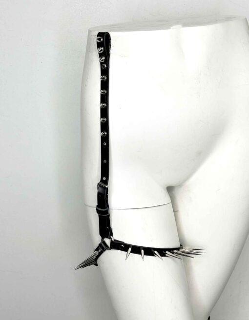 Icarus Single Spiked Leather Leg Garter