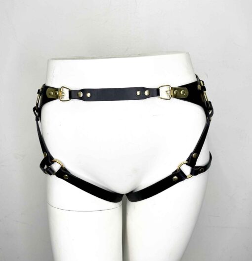 Adelaide Black Leather Hip Harness - Image 2