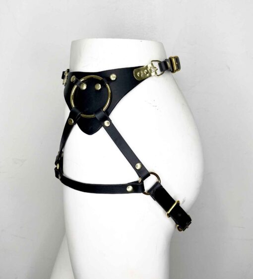 Adelaide Black Leather Hip Harness - Image 3