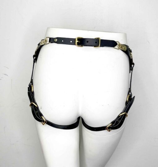 Adelaide Black Leather Hip Harness - Image 4